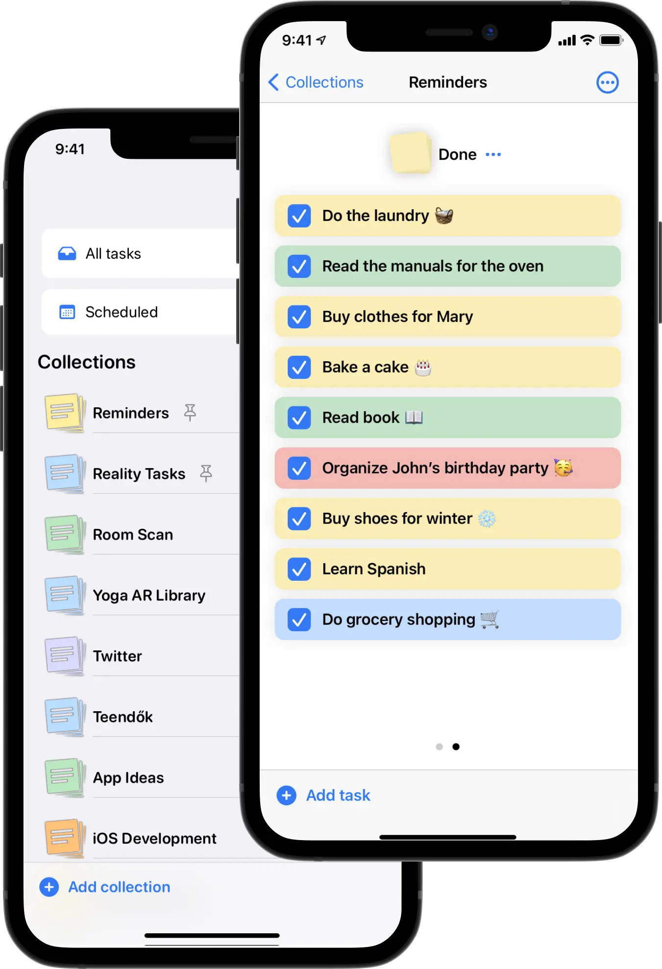 Kanban Board Organization in Reality Tasks
