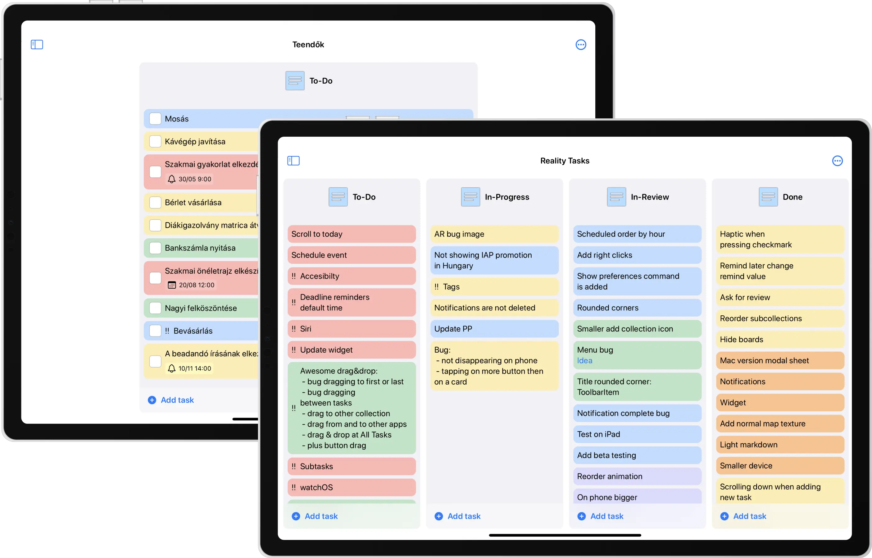 Kanban Board and To-do Lists with Reminders